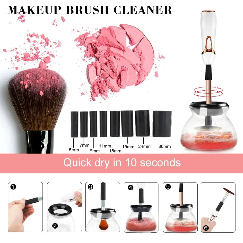 Automatic Makeup Brush Cleaner